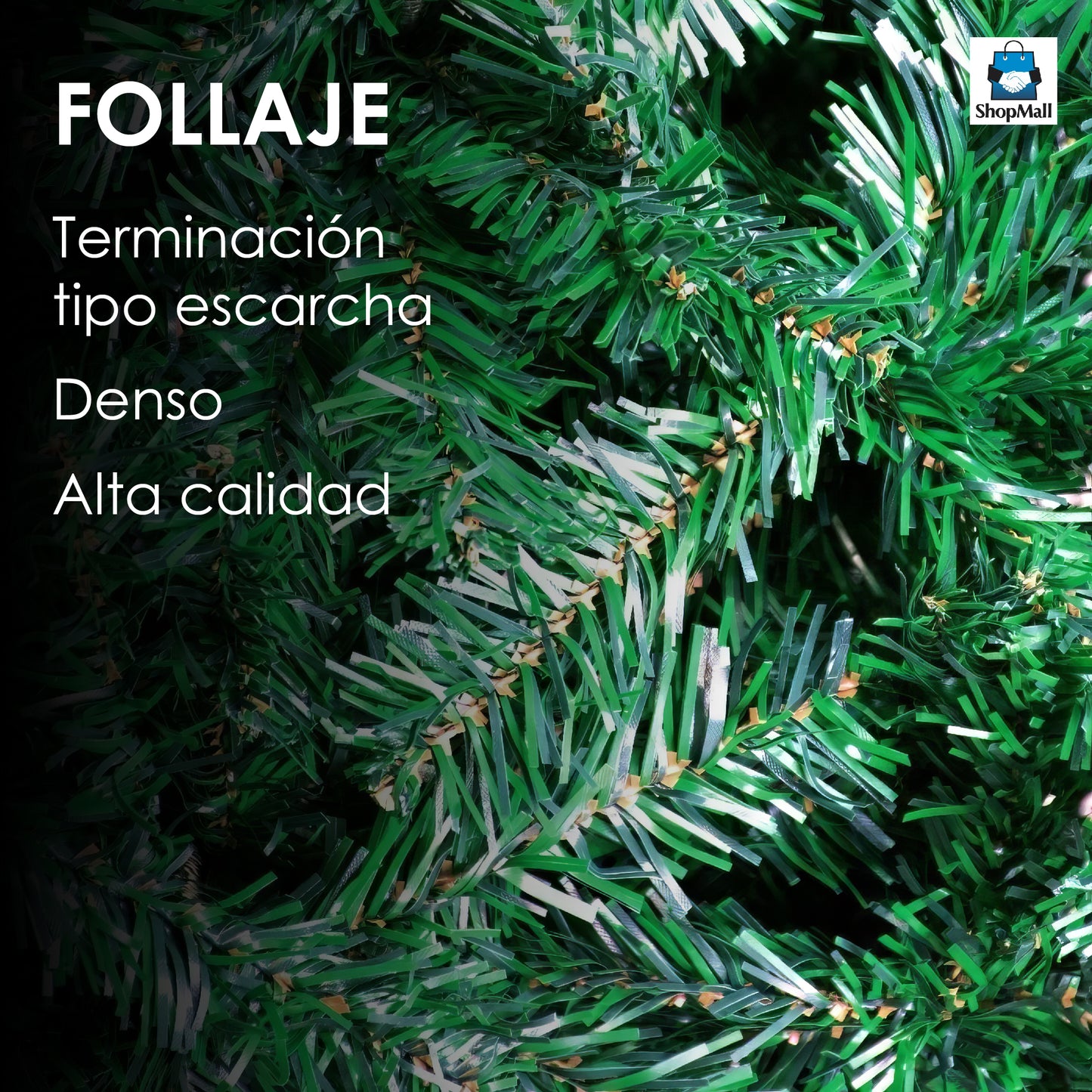 Paquete de 6 Árboles De Navidad 160cm De Altura Color Verde