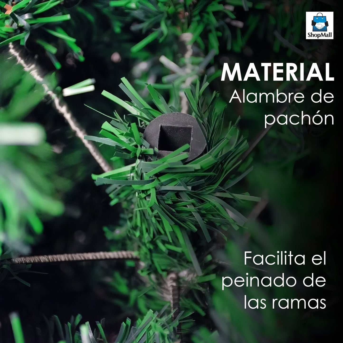 Paquete de 6 Árboles De Navidad 160cm De Altura Color Verde