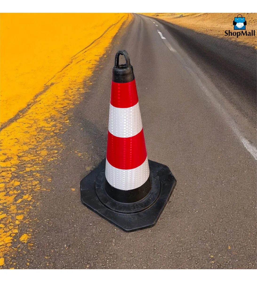 15 Conos De Goma Transito Seguridad Reflejante Vial Señalización Color Rojo