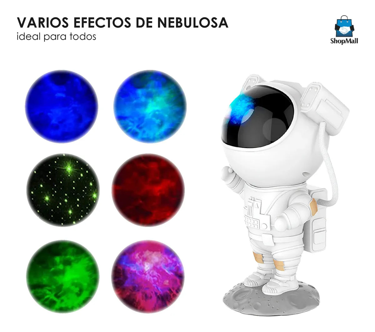 24 Proyectores De Estrella Galaxia Astronautas Lampara De Noche 127V Color de la estructura Blanco por Mayoreo
