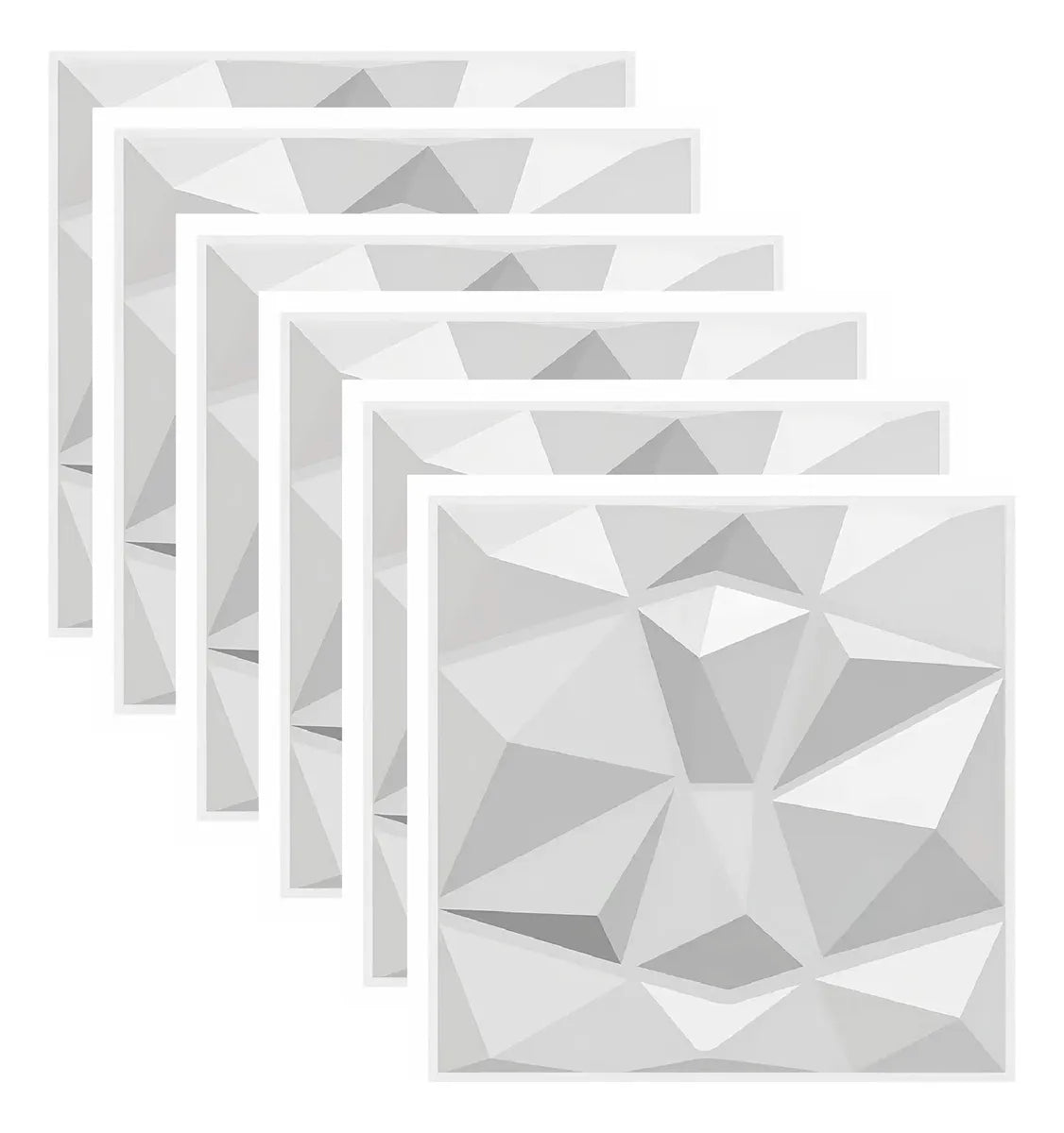 72 pzas Panel Decorativo 3D Para Pared 50 cm X 50 cm por Mayoreo