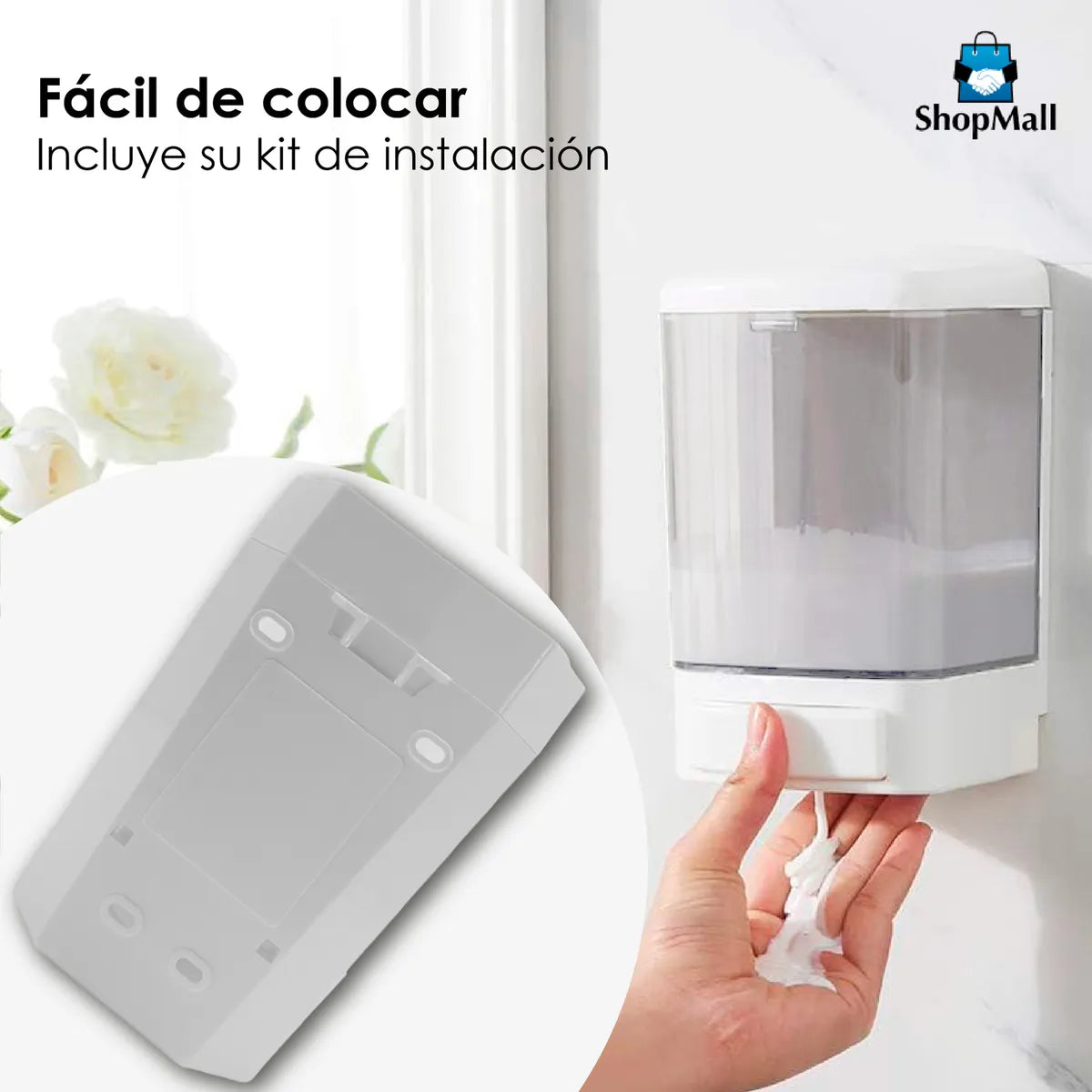 5 Dispensadores De Jabón Liquido/gel Para Baño 800ml por Mayoreo