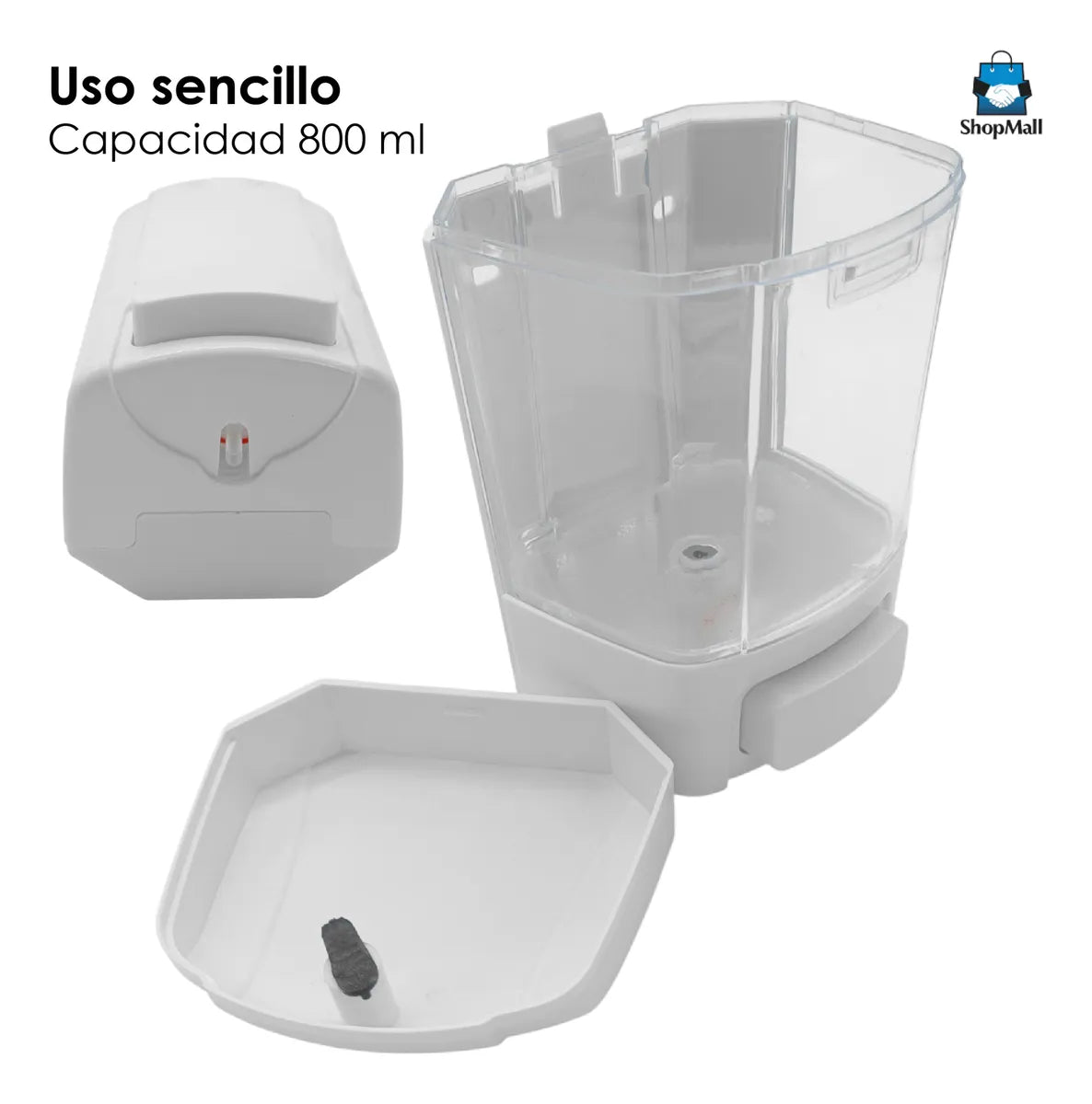 5 Dispensadores De Jabón Liquido/gel Para Baño 800ml por Mayoreo