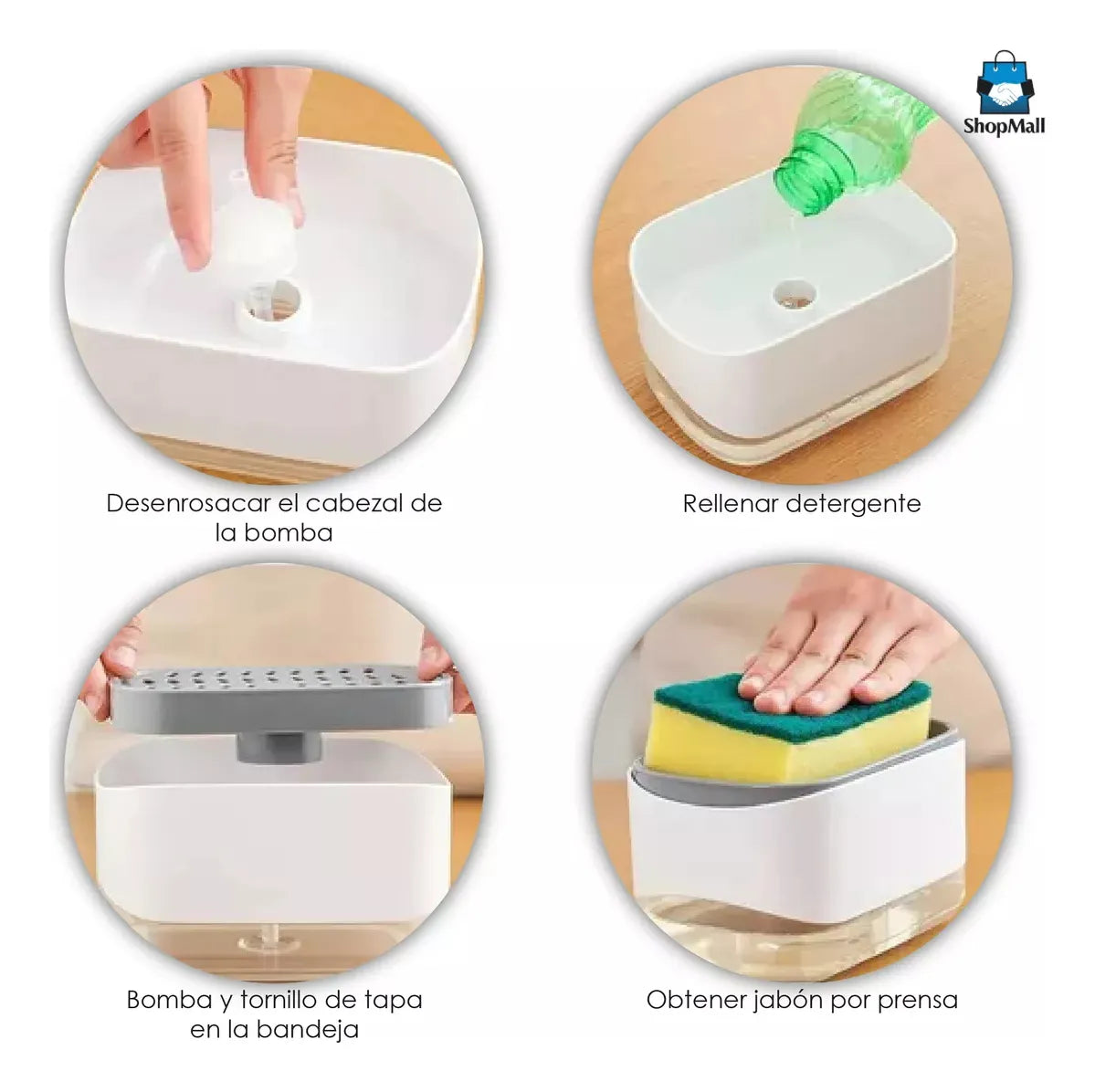 6 Dispensadores De Jabón Liquido Para Trastes por Mayoreo