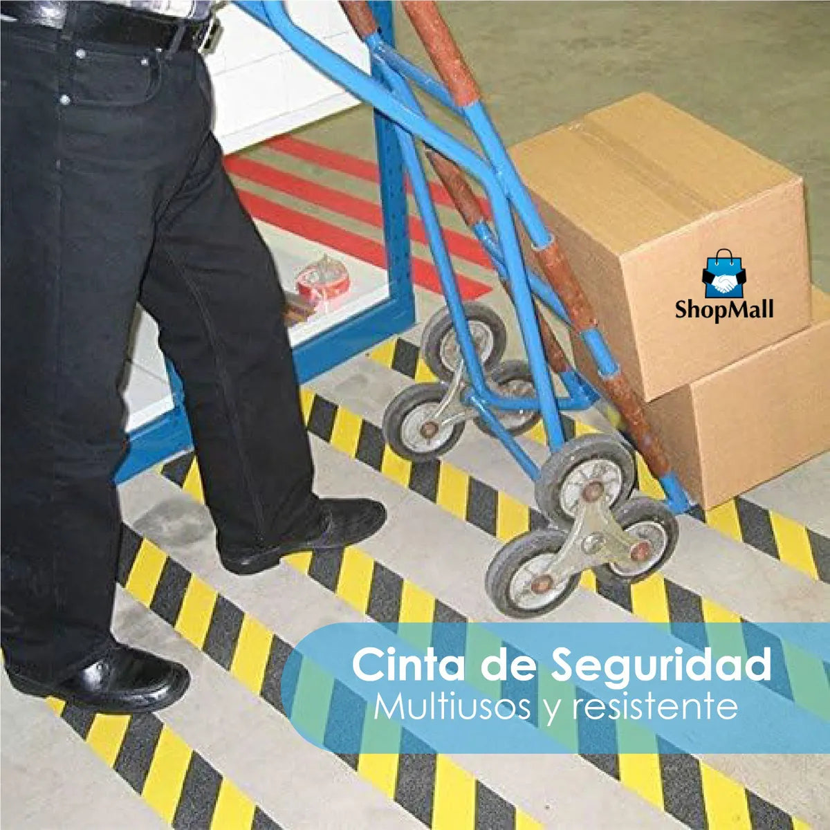 36 piezas Cinta Antiderrapante Adhesiva Piso Seguridad 18mts Amarilla por Mayoreo
