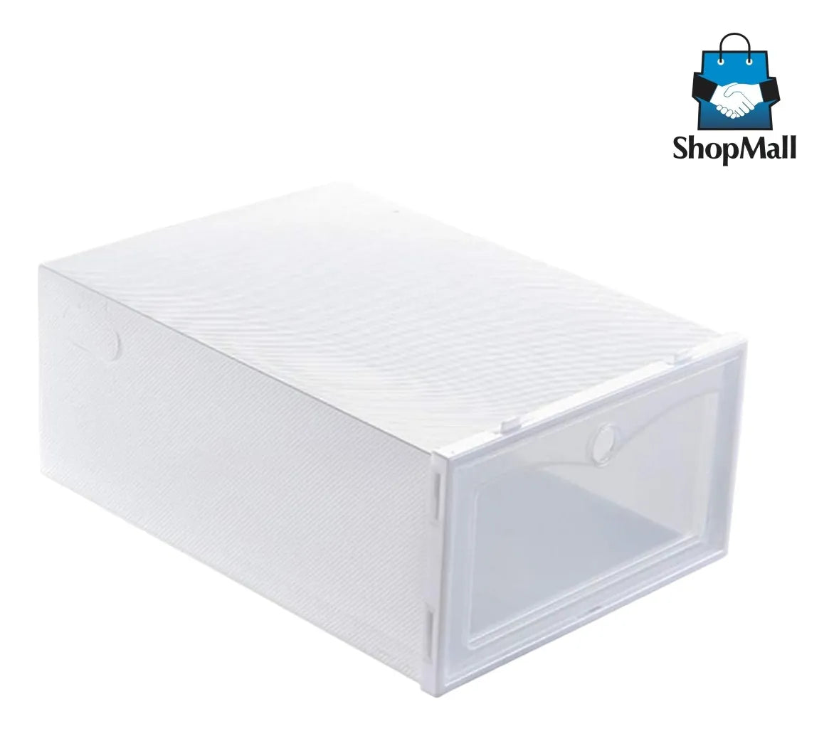 8 Kits de 12 Cajas Organizadoras Para Zapatos Apilable por Mayoreo