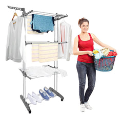 6 Tendedero Plegable De Ropa Portátil Retráctil  Perchero por Mayoreo