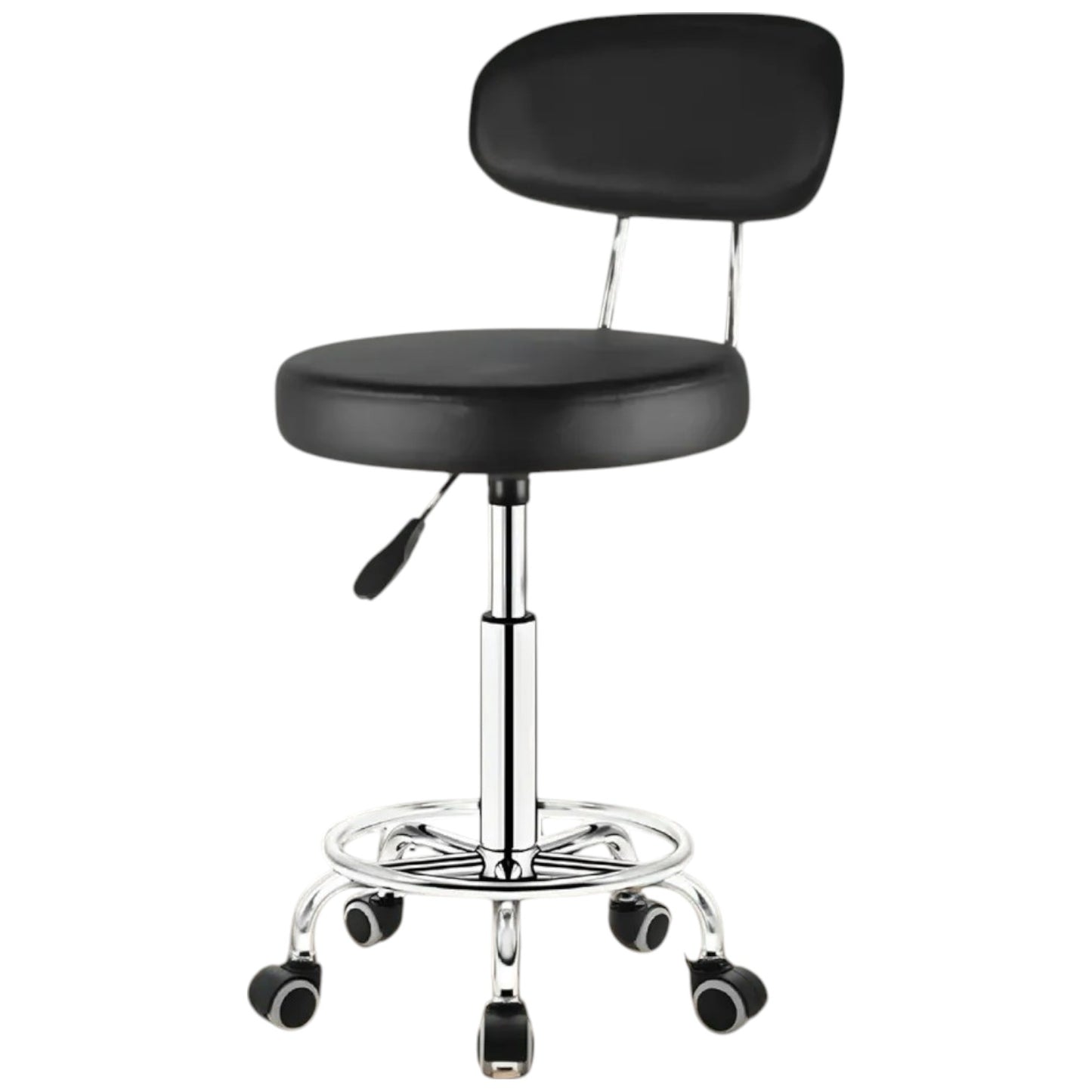 6 Silla Banco Taburete Oficina 360° Ajustable Con Respaldo por Mayoreo