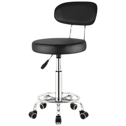 6 Silla Banco Taburete Oficina 360° Ajustable Con Respaldo por Mayoreo