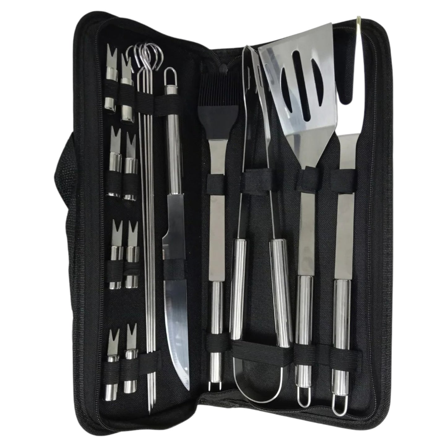 12 Kit Accesorios Y Utensilios Para Carne Asada por Mayoreo
