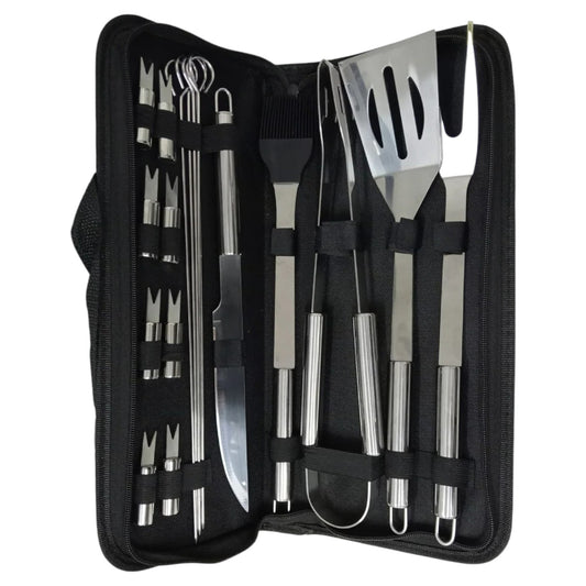 12 Kit Accesorios Y Utensilios Para Carne Asada por Mayoreo