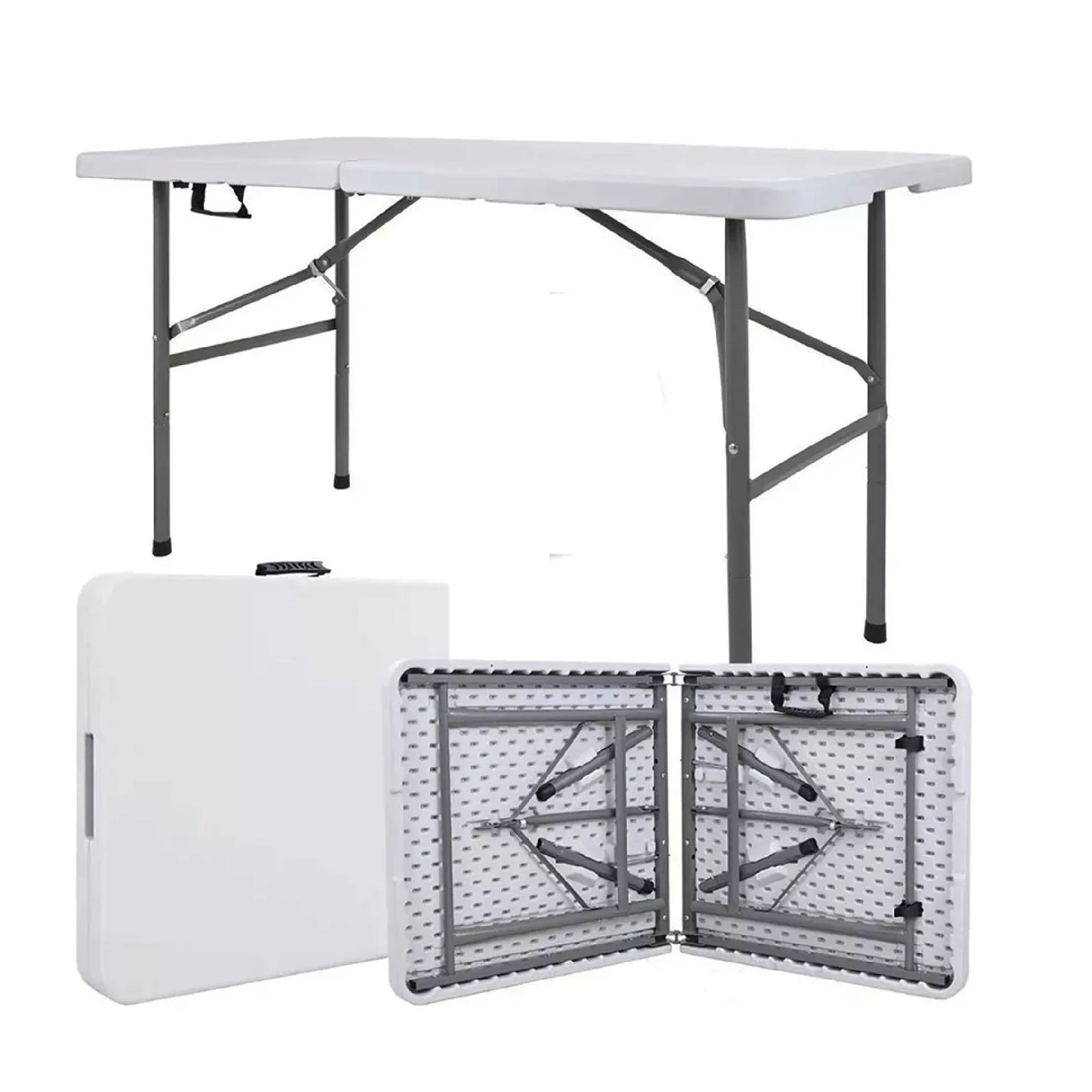 40 Mesas Plegables Blancas 1.22x60cm por Mayoreo