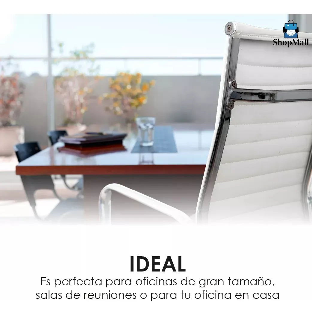 17 Silla Ejecutiva Oficina Metalica Reclinable Altura Ajustable por Mayoreo
