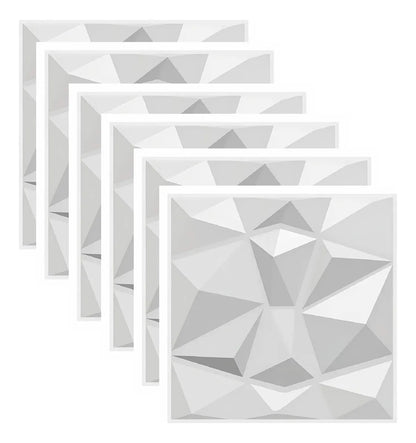 72 pzas Panel Decorativo 3D Para Pared 50 cm X 50 cm por Mayoreo