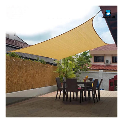 12 Malla Sombra Exteriores Con Cuerda 4x3 Mts Bloqueo Uv por Mayoreo