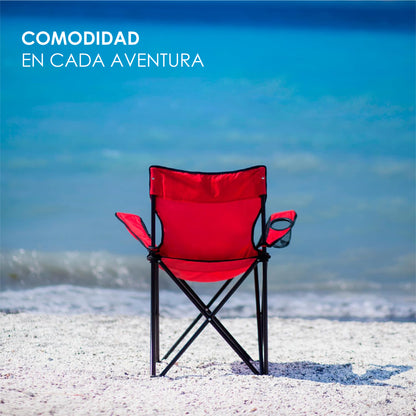 2 Sillas Playeras Plegable Portatil Para Exteriores Camping por Mayoreo