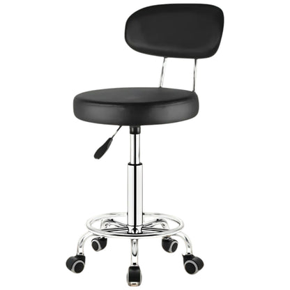 6 Silla Banco Taburete Oficina 360° Ajustable Con Respaldo por Mayoreo