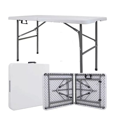 40 Mesas Plegables Blancas 1.22x60cm por Mayoreo