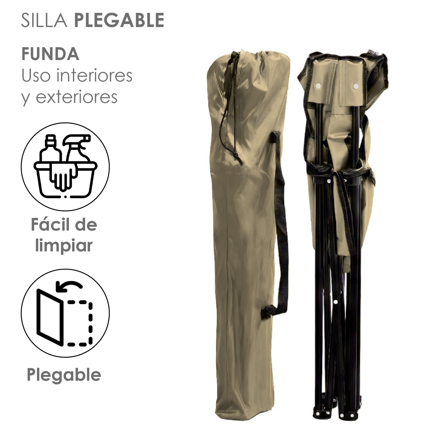 2 Sillas Playeras Plegable Portatil Para Exteriores Camping por Mayoreo